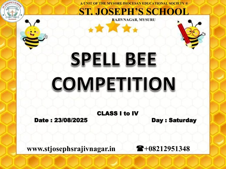 SPELL BEE COMPETITION 2025 – 26 [CLASS 1 to 4]