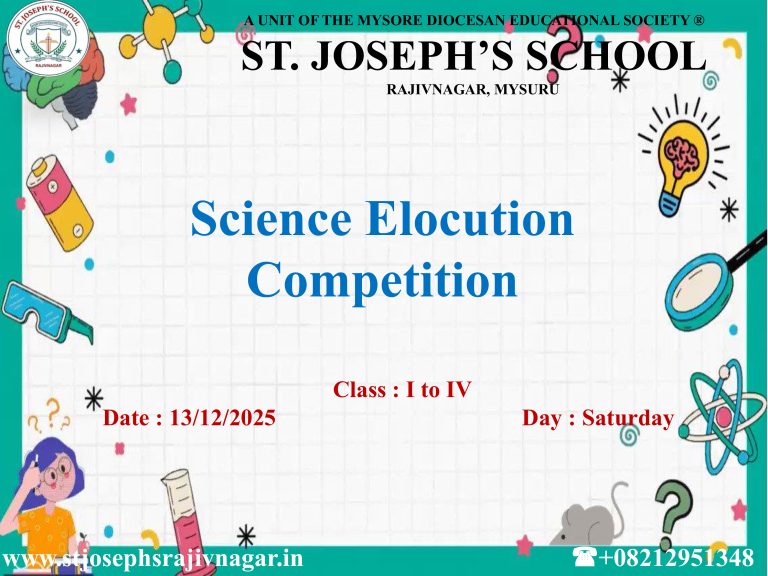 SCIENCE ELOCUTION COMPETITION (I to IV)